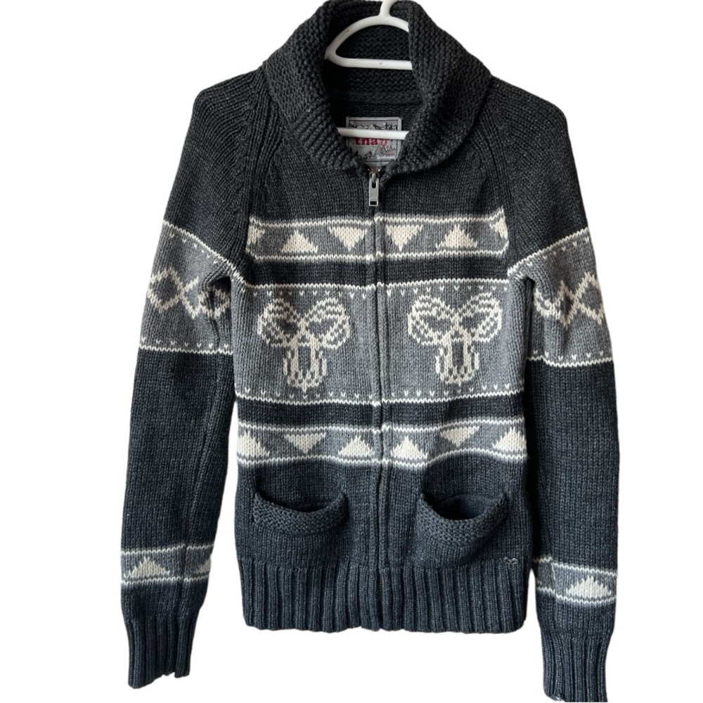 ARITZIA TNA | Lambswool Full Zip Up Sweater size small